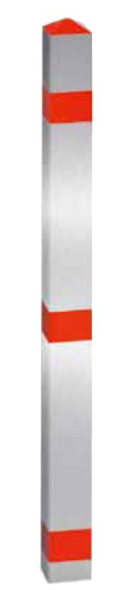 Absperrpfosten 70 x 70 mm aus Aluminium