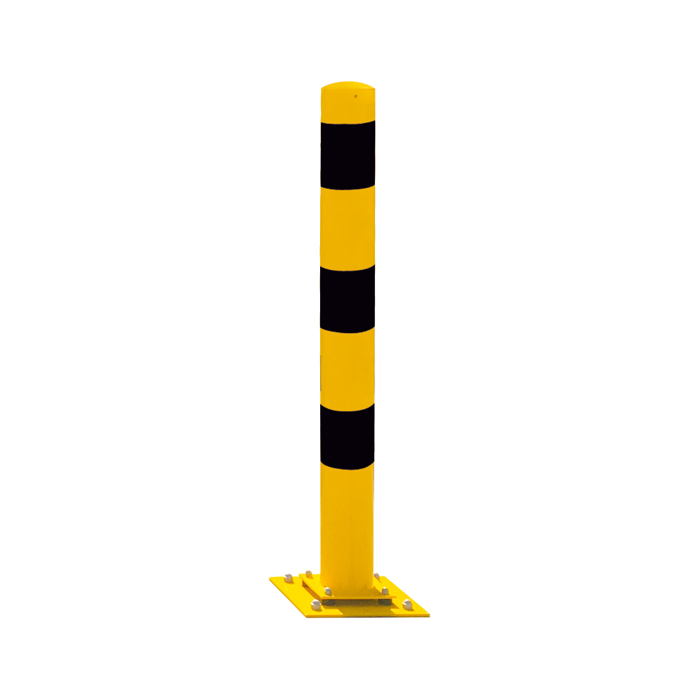 Absperrpoller  Stahlrohr Ø 152 x 3,2 mm ortsfest für Dübelbefestigung