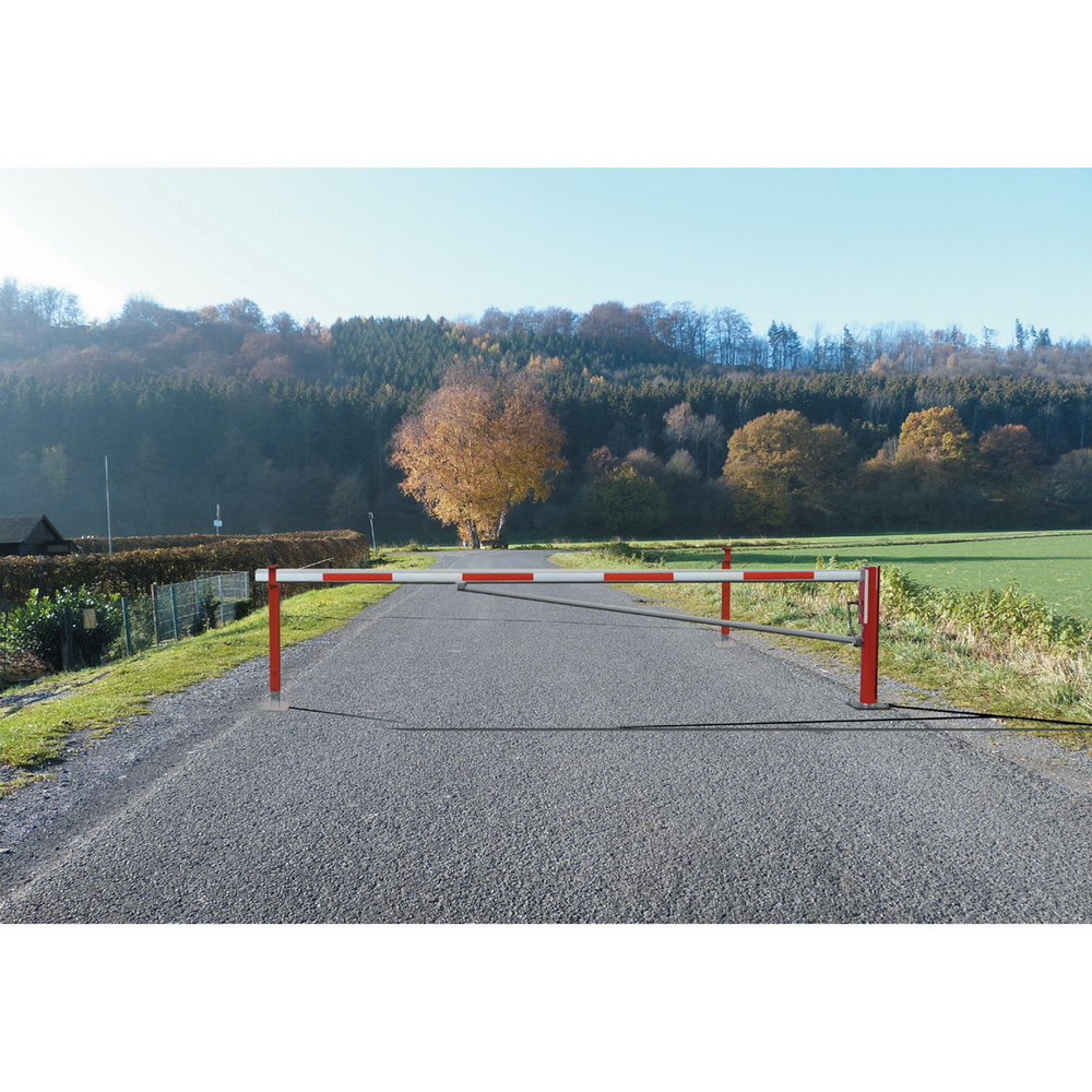 Horizontale Drehschranke WES 105 – mit Alu-Rechteck-Sperrbalken