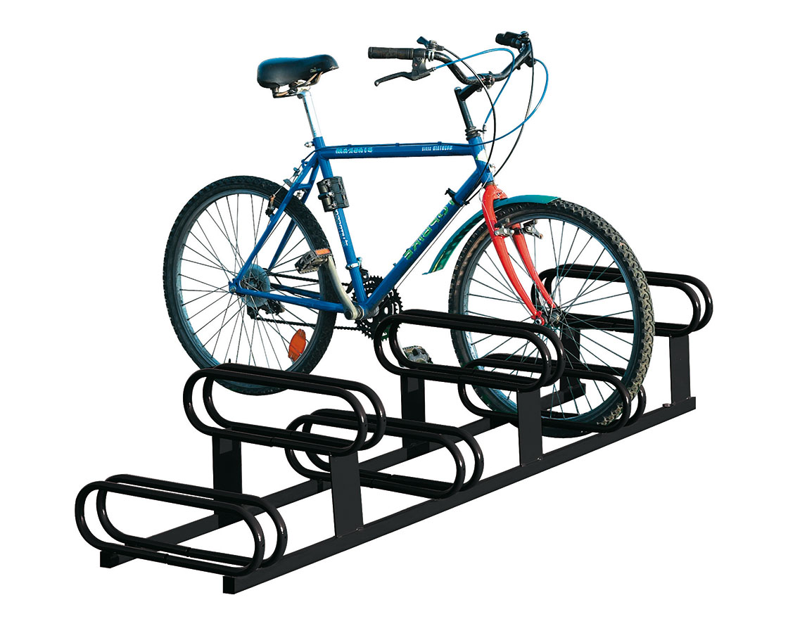 Fahrradständer mit höhenversetzt 6 Plätze