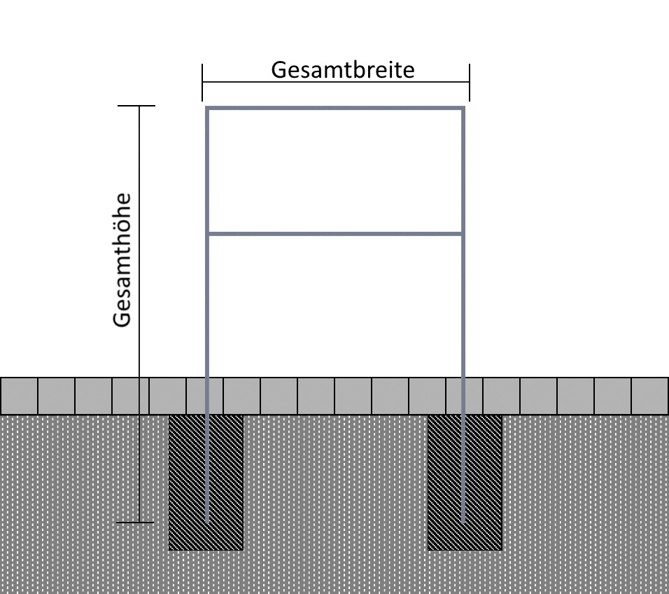 Ahnlehnbügel aus Flachstahl 50 x 12 mm