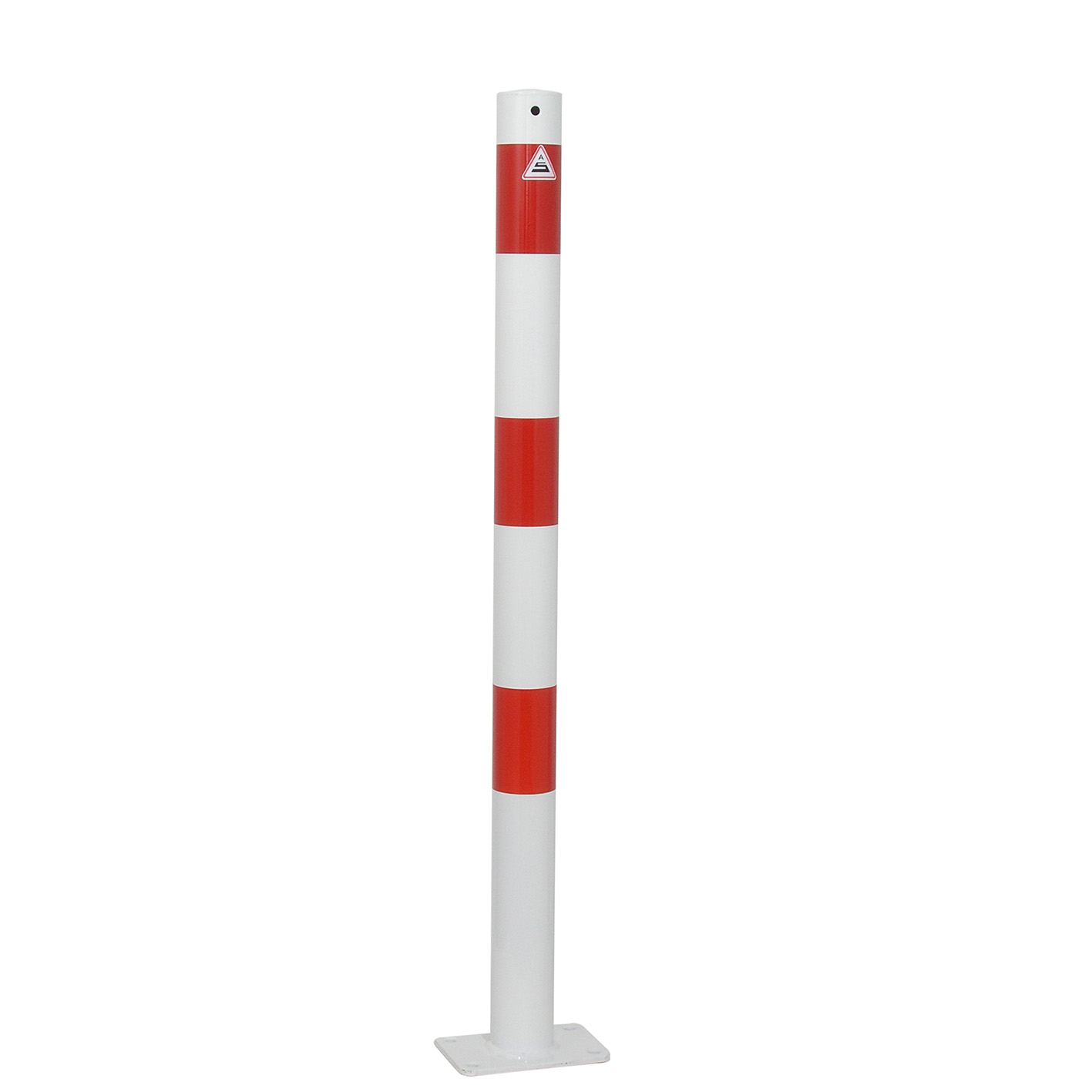 Absperrpfosten Stahlrohr Ø 60 x 2,5 mm ortsfest für Dübelbefestigung