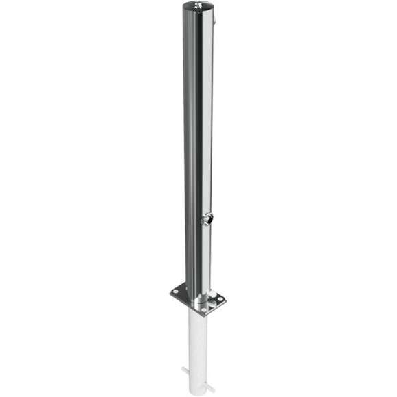 Edelstahlpfosten Ø 76 mm ohne Ziernut