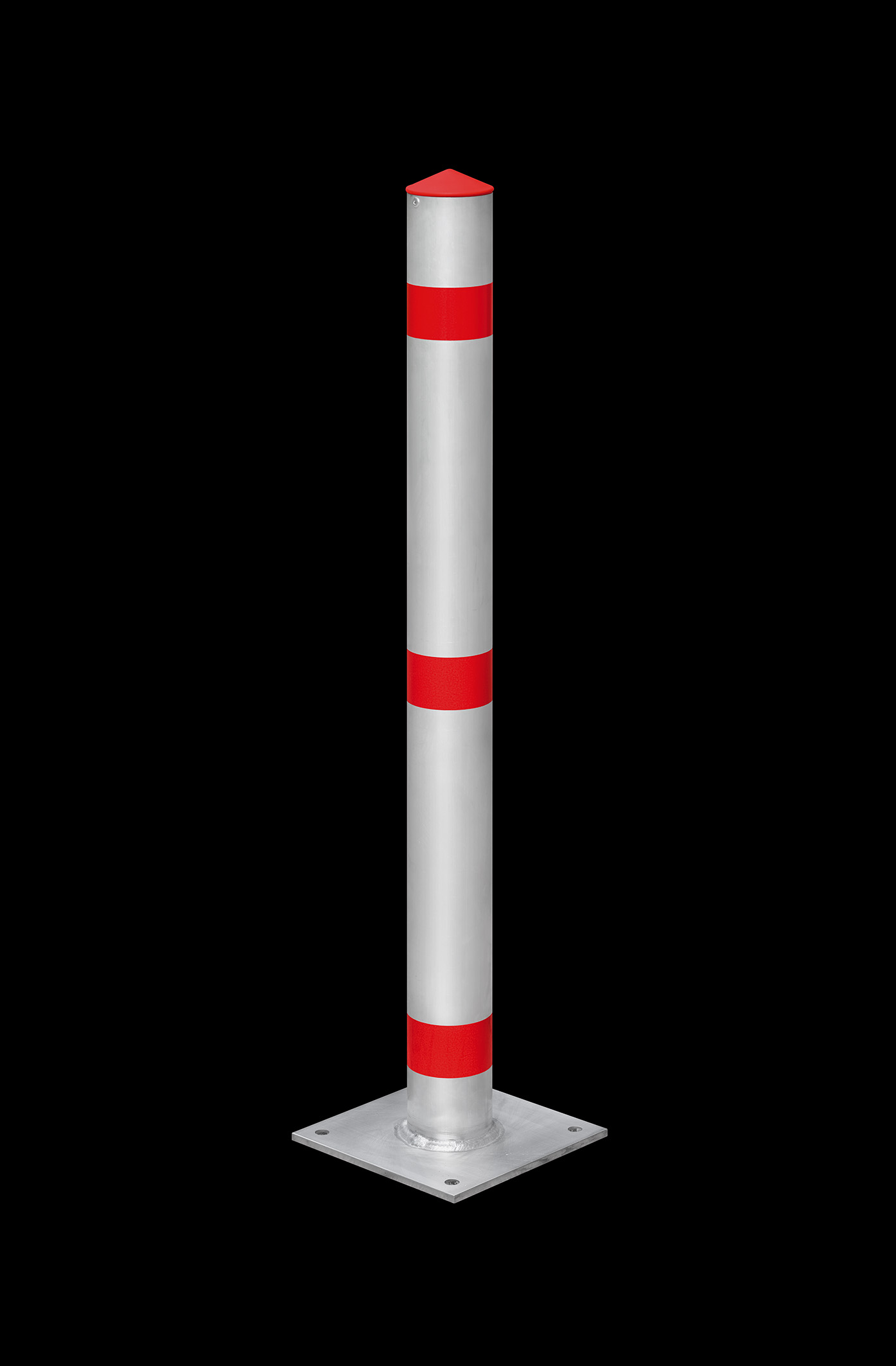 Absperrpfosten ¢ 76 mm aus Aluminium