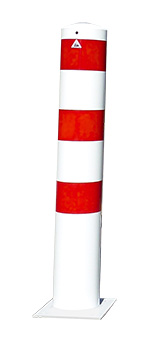 Absperrpoller  Stahlrohr Ø 193 x 3,6 mm ortsfest für Dübelbefestigung