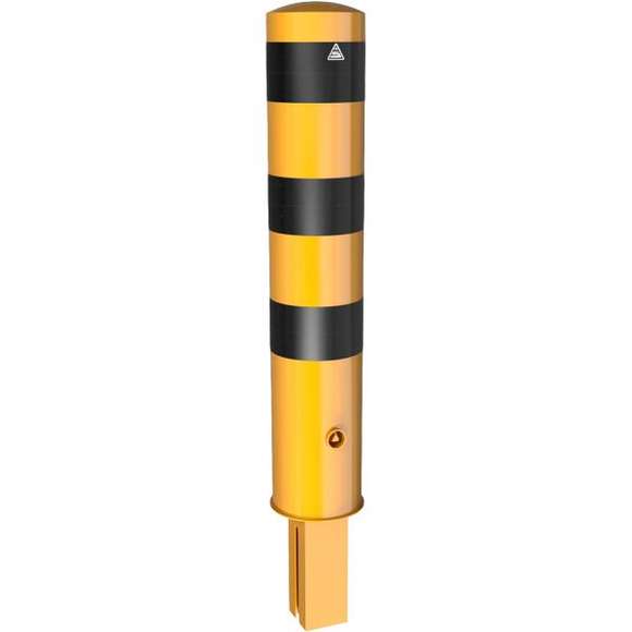 Absperrpoller  Stahlrohr Ø 193 x 3,6 mm gelb / schwarz