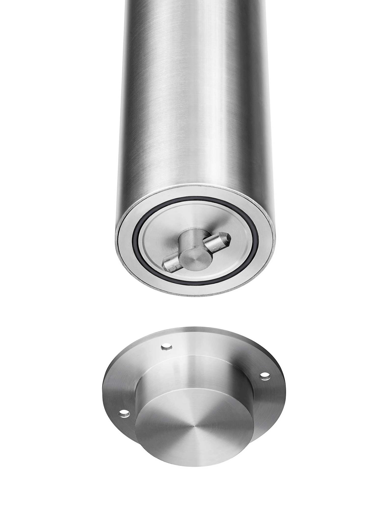 Absperrpfosten ¢ 76 mm Edelstahl Easy-Twist