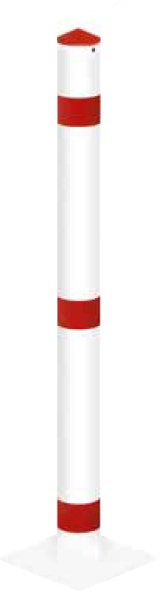 Absperrpfosten ¢ 76 mm aus Stahl