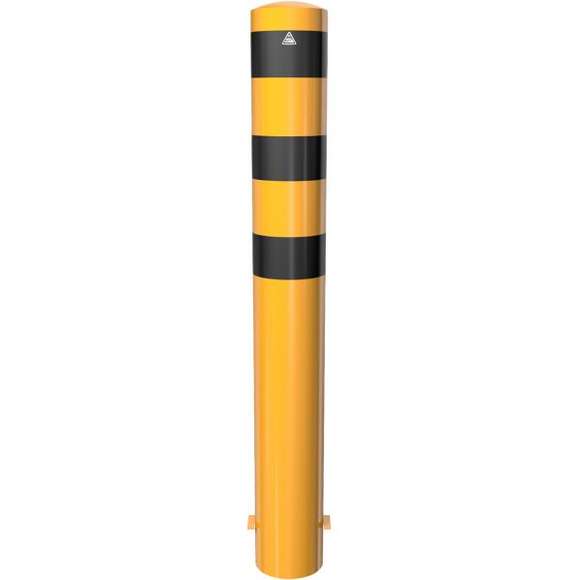 Absperrpoller  Stahlrohr Ø 193 x 3,6 mm gelb / schwarz