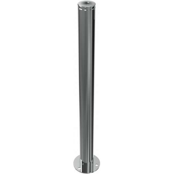Edelstahlpfosten Ø 76 mm mit Ziernut