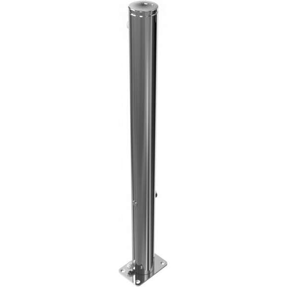 Edelstahlpfosten Ø 76 mm mit Ziernut