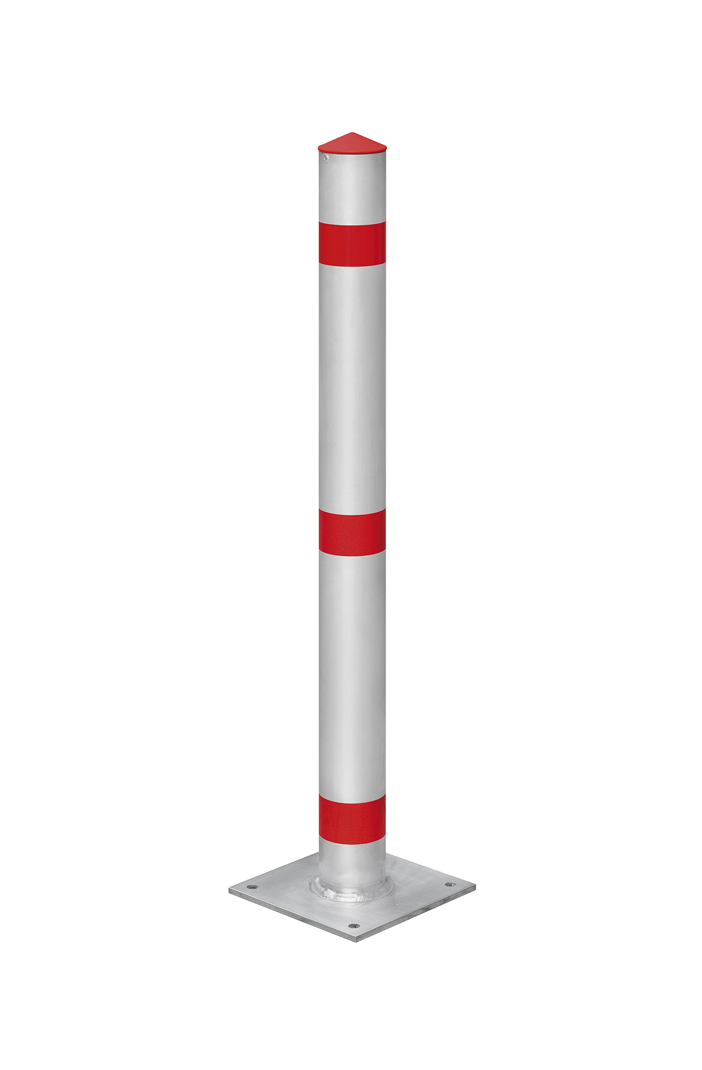 Absperrpfosten ¢ 76 mm aus Aluminium