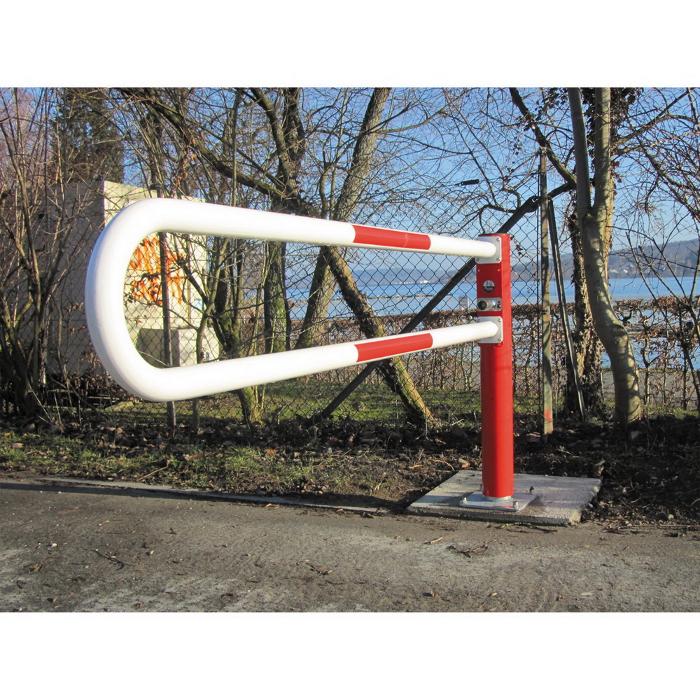 Horizontale Drehschranke WES 115 – mit Rundrohr-Stahlbügel