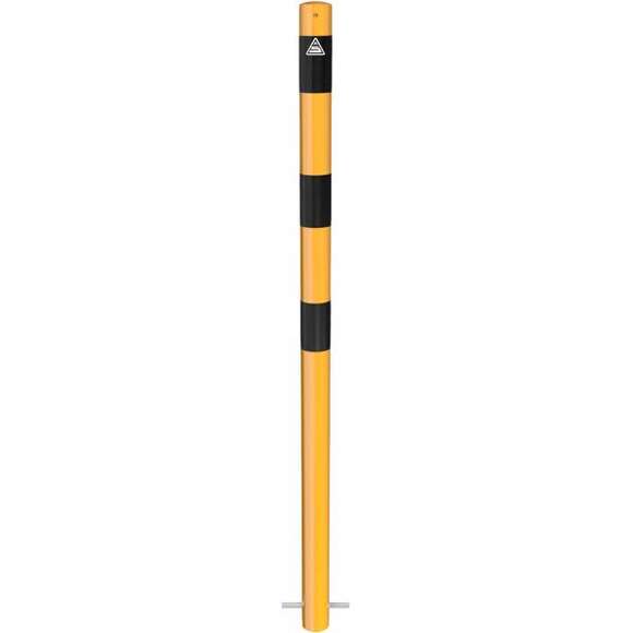 Absperrpfosten Stahlrohr Ø 60 x 2,5 mm gelb / schwarz