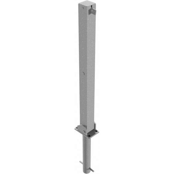Absperrpfosten 70 x 70 mm umlegbar für Vorhangschloss