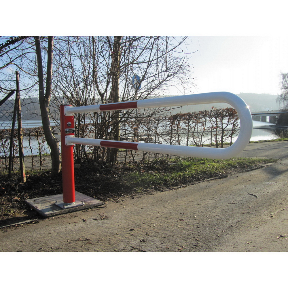Horizontale Drehschranke WES 115 – mit Rundrohr-Stahlbügel