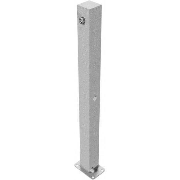Absperrpfosten 70 x 70 mm umlegbar mit Dreikantverschluss