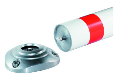 Absperrpfosten ¢ 76 mm aus Aluminium