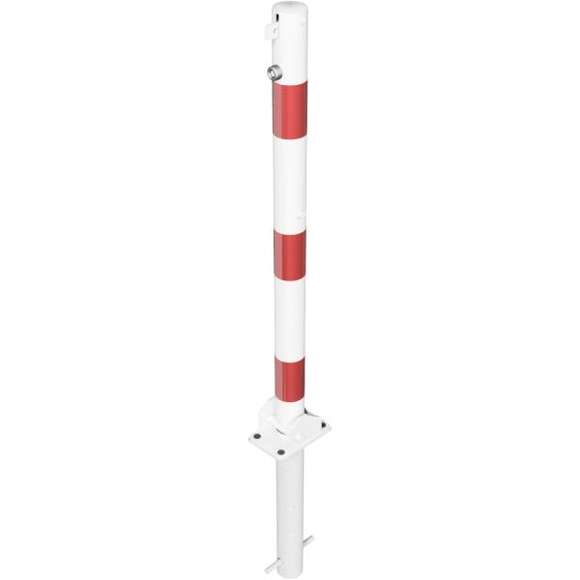 Absperrpfosten Stahlrohr Ø 60 x 2,5 mm umlegbar für Vorhangschloss
