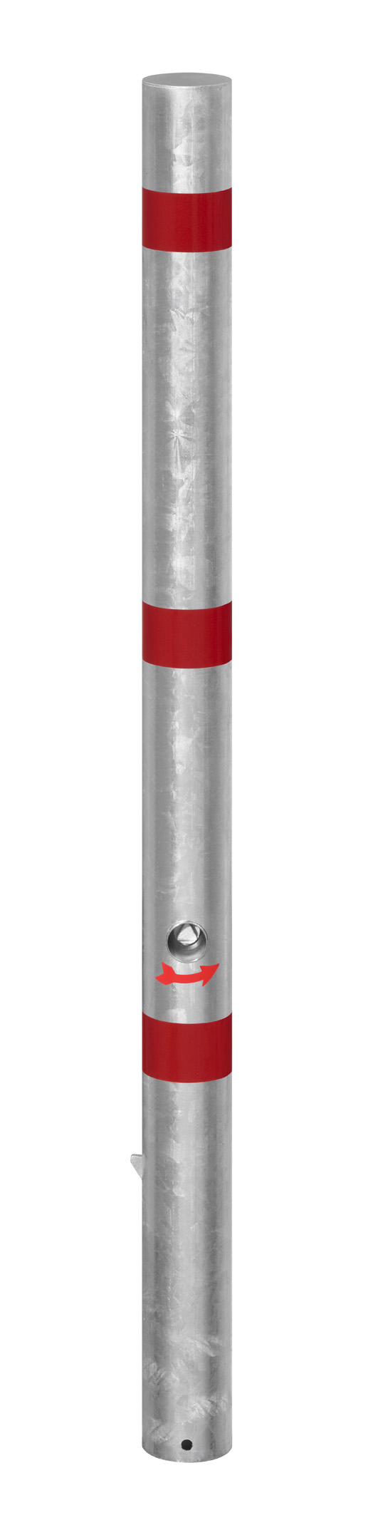 Absperrpfosten ¢ 61 mm aus Stahl