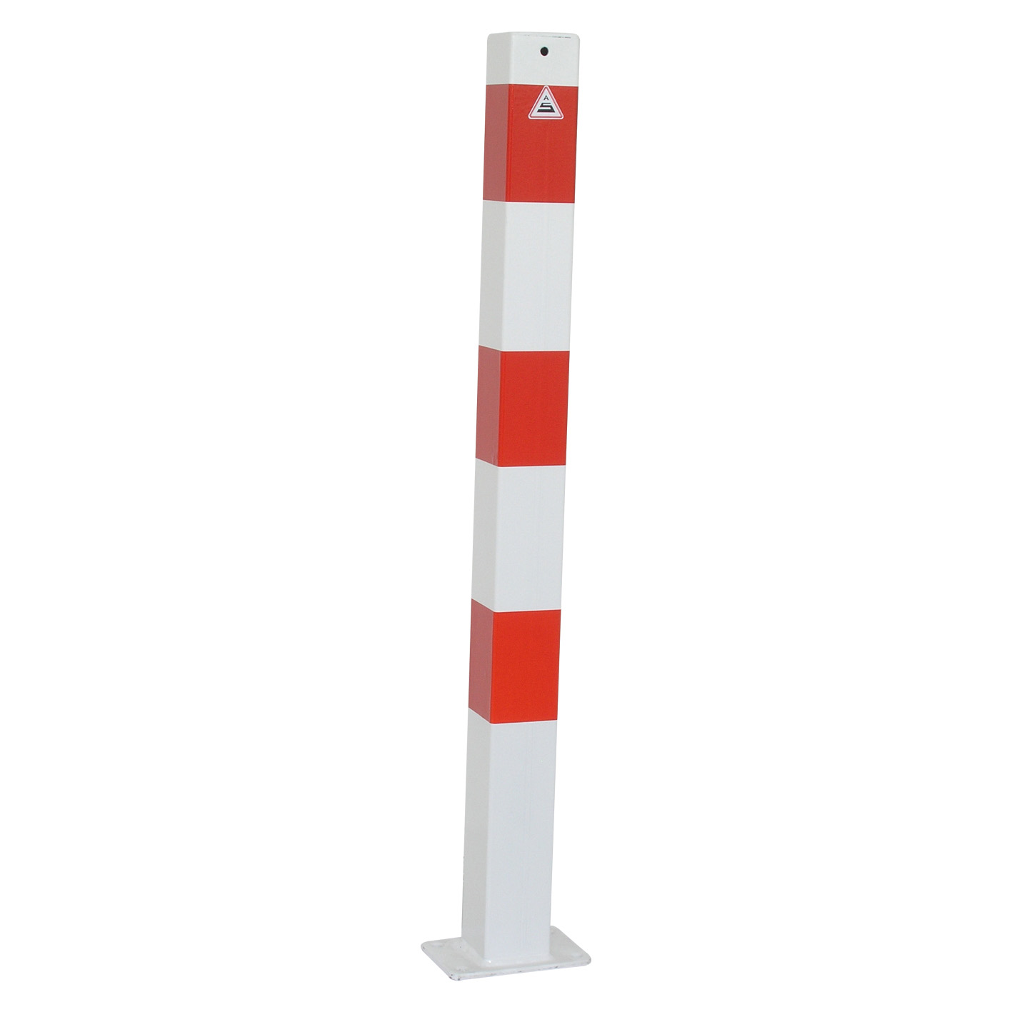 Absperrpfosten 70 x 70 mm ortsfest für Dübelbefestigung