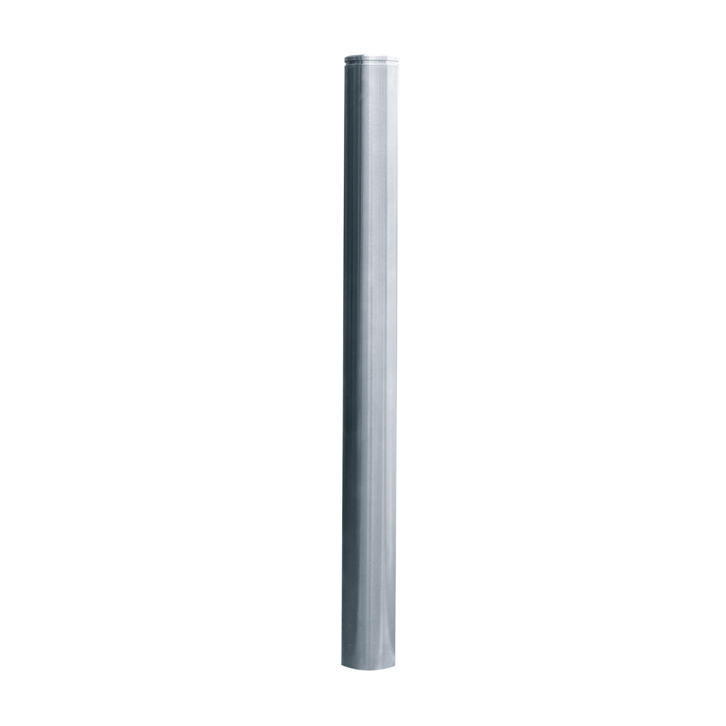 Edelstahlpfosten Ø 76 mm mit Ziernut