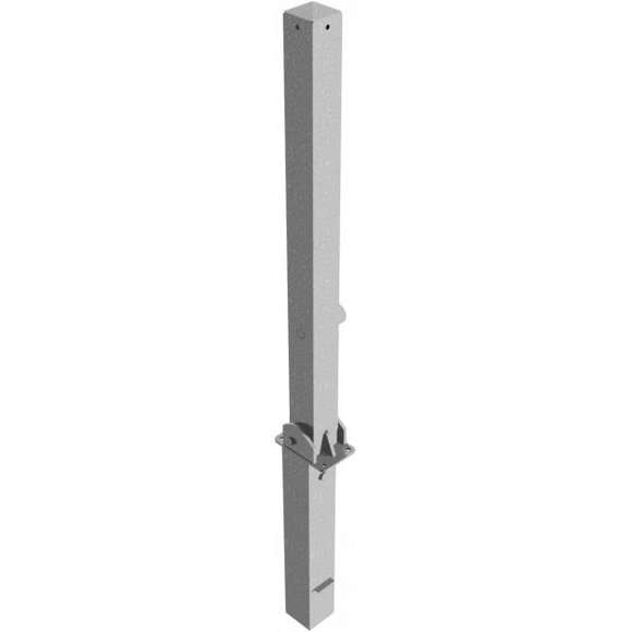 Absperrpfosten 70 x 70 mm umlegbar und herausnehmbar
