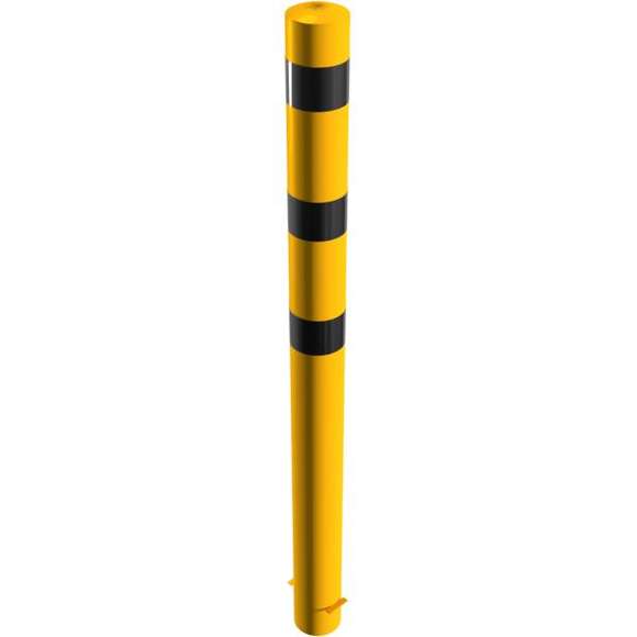 Absperrpoller  Stahlrohr Ø 152 x 3,2 mm gelb / schwarz