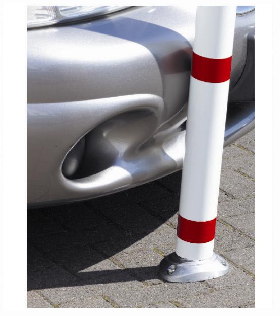 Absperrpfosten ¢ 76 mm aus Aluminium