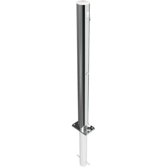 Edelstahlpfosten Ø 76 mm ohne Ziernut