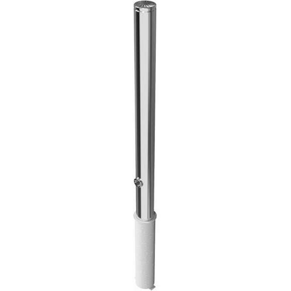 Edelstahlpfosten Ø 76 mm mit Ziernut