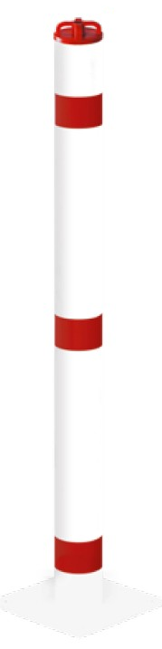 Absperrpfosten ¢ 76 mm aus Stahl