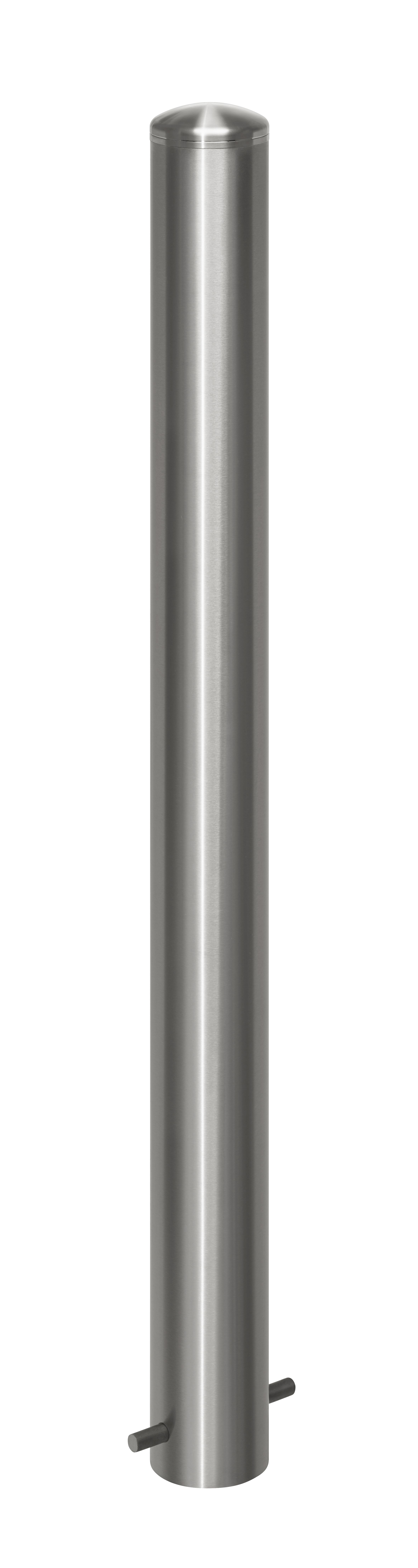 Absperrpfosten aus Edelstahl ¢ 102 mm
