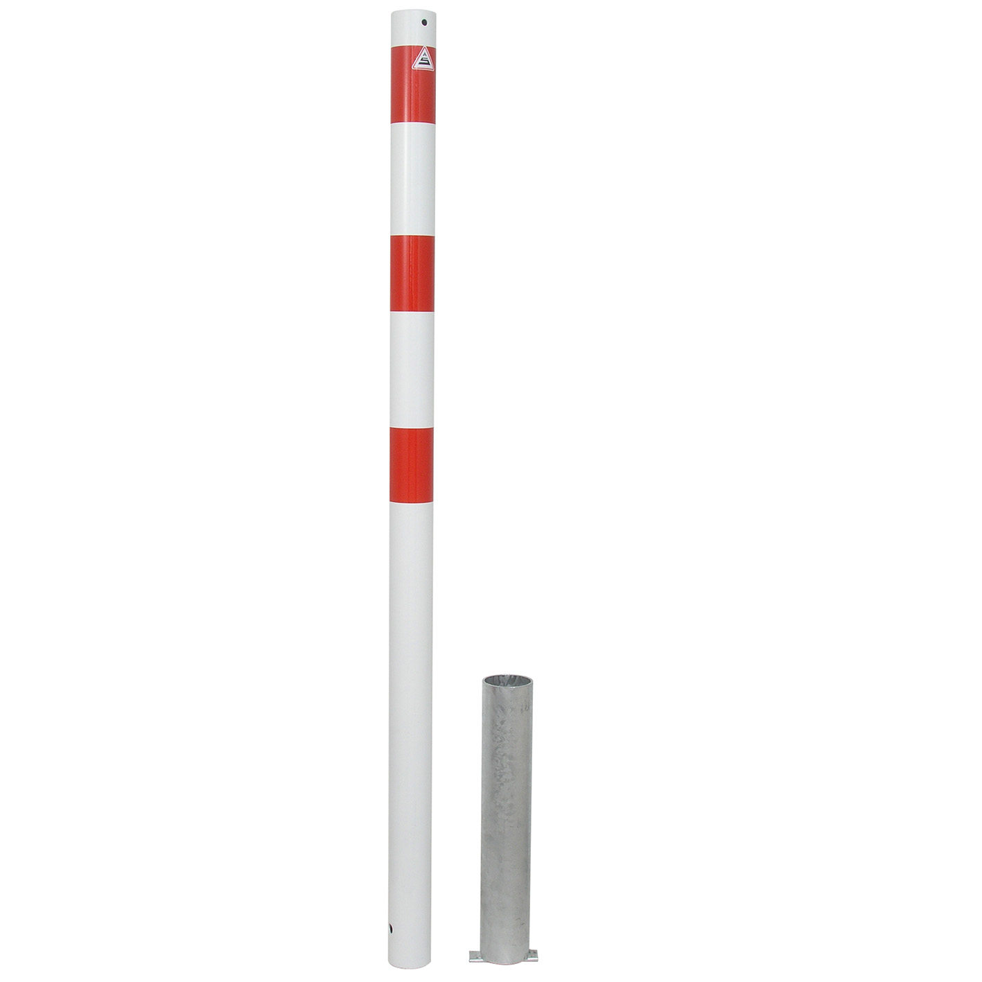 Absperrpfosten Stahlrohr Ø 60 x 2,5 mm herausnehmbar ohne Verschluss