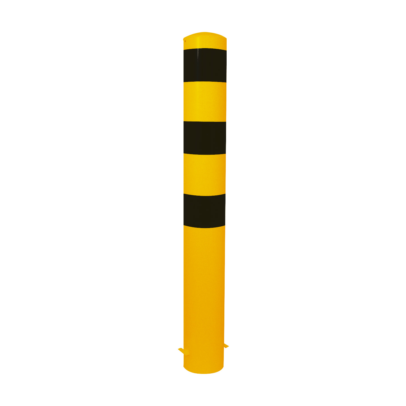 Absperrpoller  Stahlrohr Ø 193 x 3,6 mm gelb / schwarz