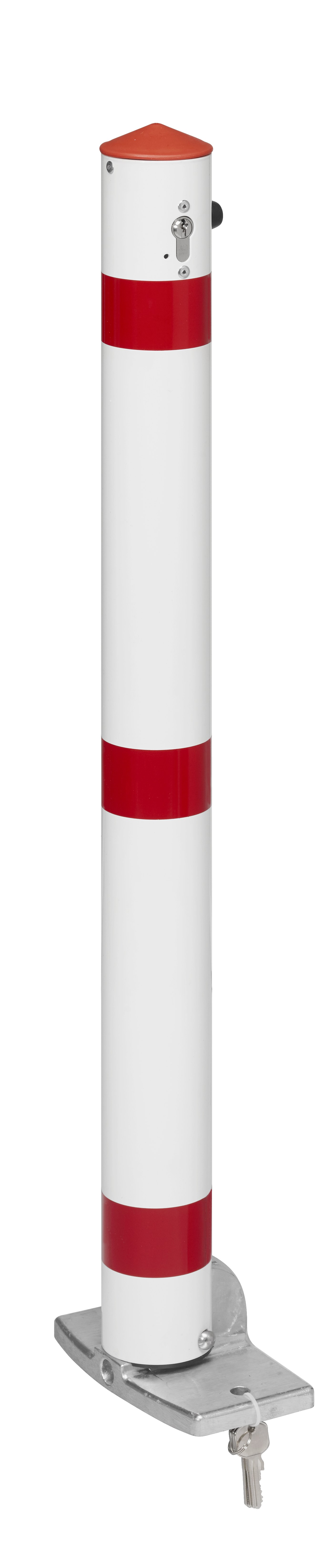Absperrpfosten ¢ 76 mm aus Aluminium