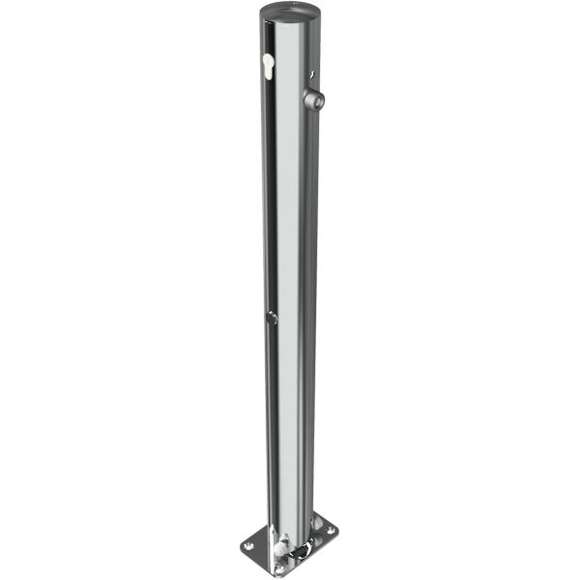 Edelstahlpfosten Ø 76 mm ohne Ziernut