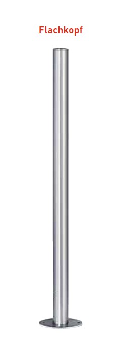 Absperrpfosten ¢ 76 mm aus V4A