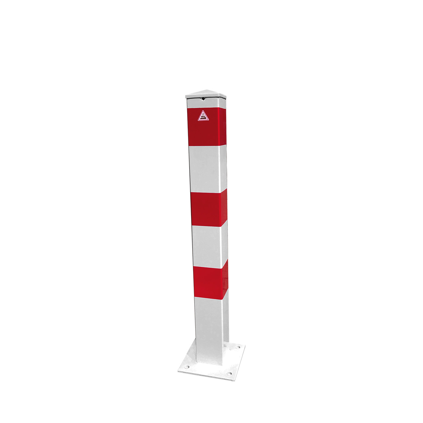 Absperrpfosten Stahlrohr 100 x 100 x 3 mm ortsfest für Dübelbefestigung