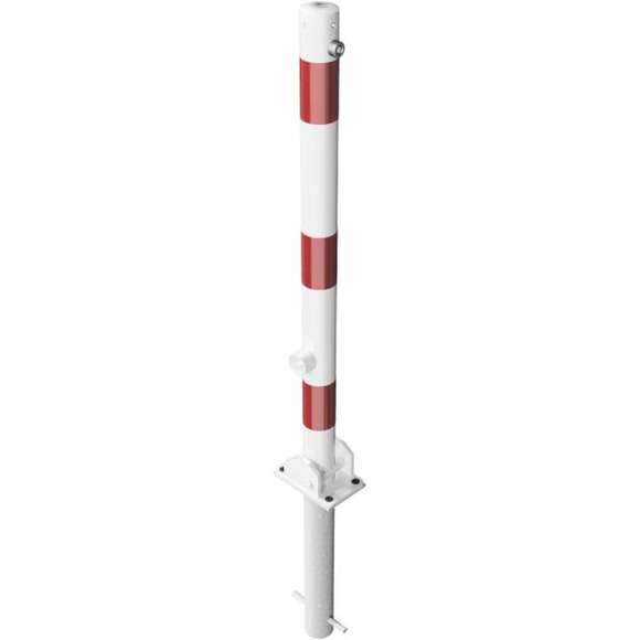 Absperrpfosten Stahlrohr Ø 60 x 2,5 mm umlegbar mit Dreikantverschluss