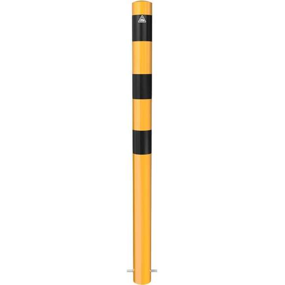 Absperrpfosten Stahlrohr Ø 89 x 2,9 mm gelb / schwarz