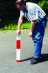 Absperrpfosten 70 x 70 mm aus Aluminium