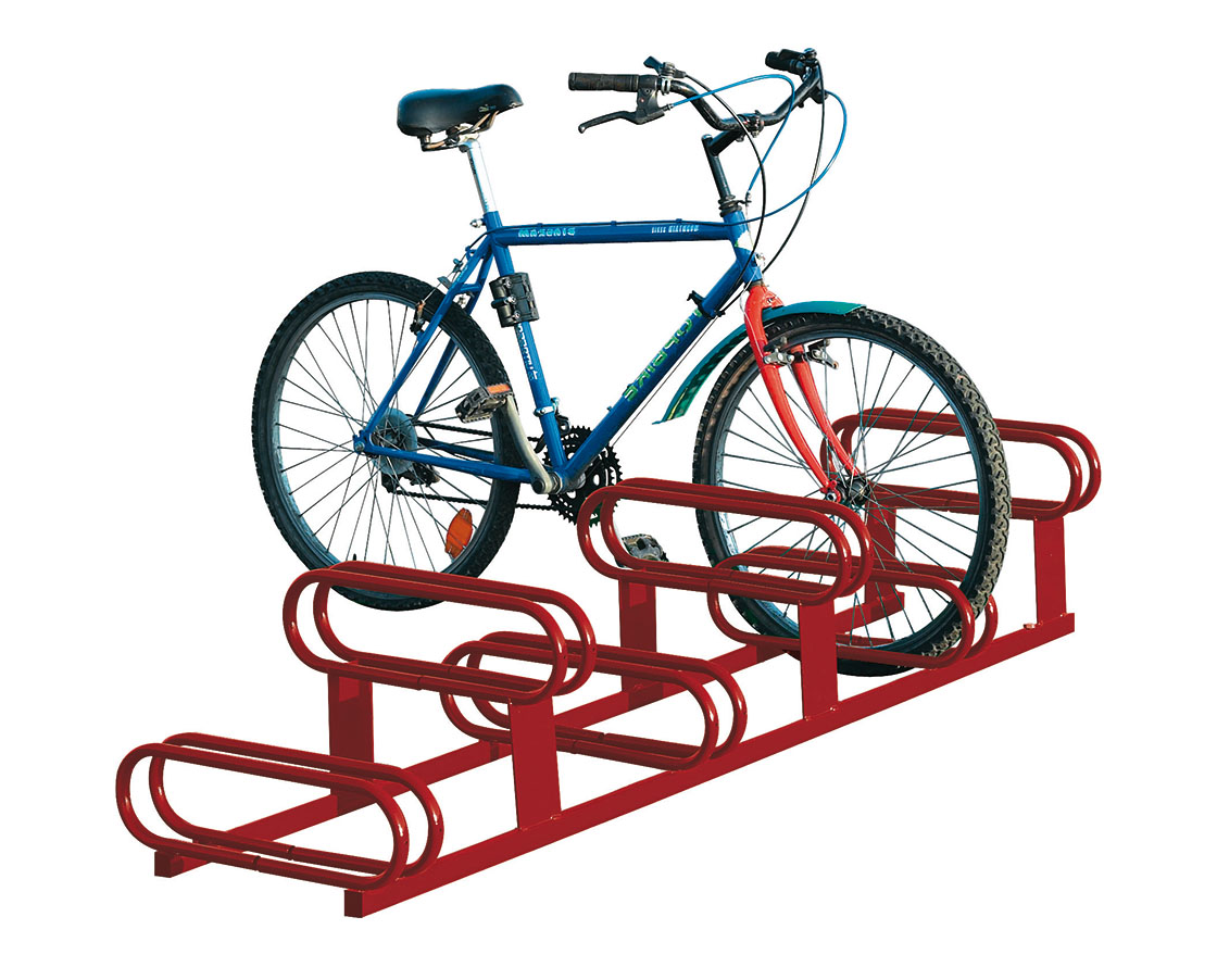 Fahrradständer mit höhenversetzt 6 Plätze