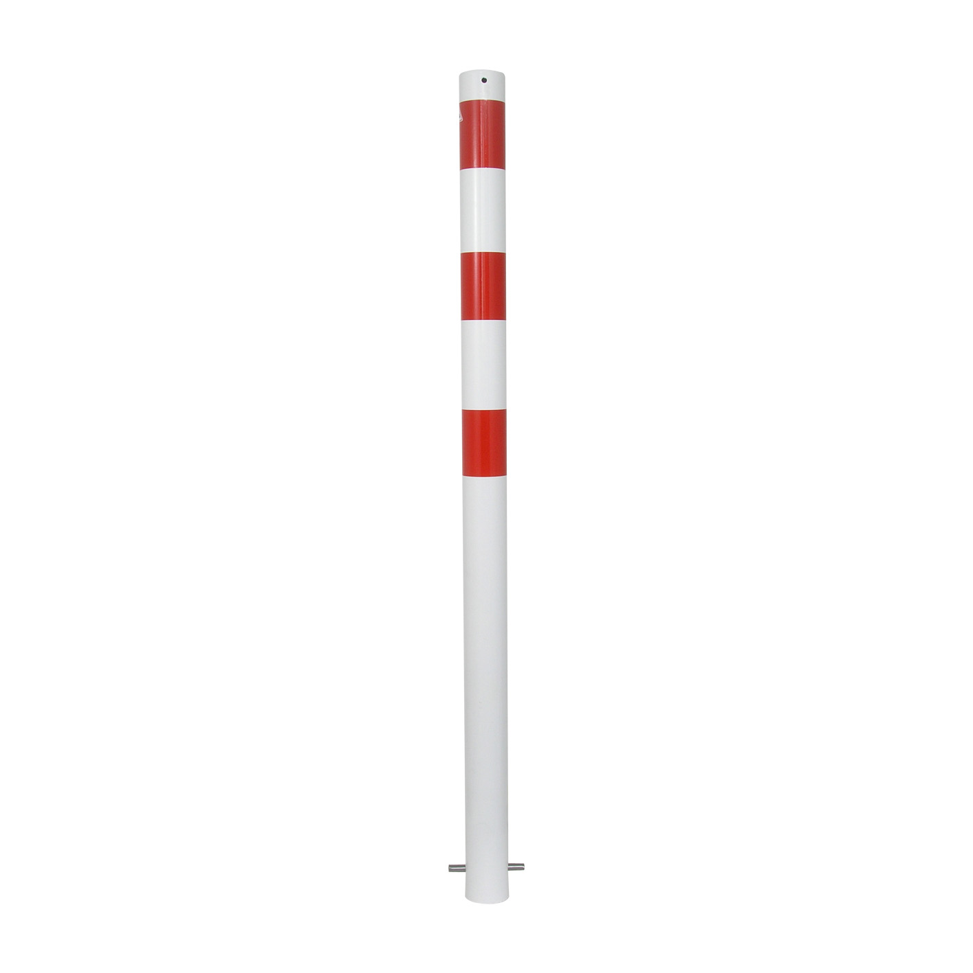 Absperrpfosten Stahlrpohr Ø 76 x 2,6 mm als Türstopper
