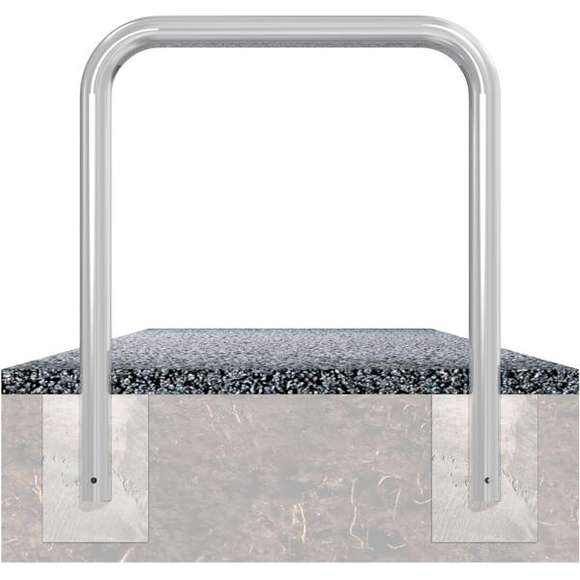 Abweisebügel Ø 76 x 2,6 mm ohne Querholm zum Einbetonieren