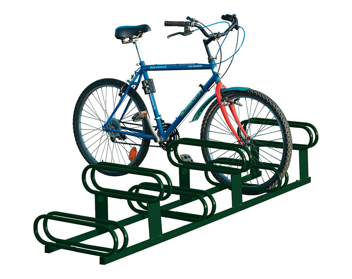 Fahrradständer mit höhenversetzt 6 Plätze